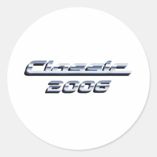 Sticker Rond Voiture vintage classique 2006 Cadeau d'anniversai