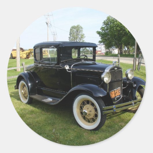Sticker Rond Voitures classiques (Devant)