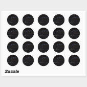 Sticker Rond Voitures noires (Feuille)
