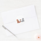 Sticker Rond Voix adorables pour hommes et femmes (Enveloppe)