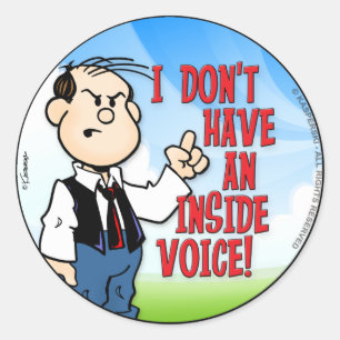 Sticker Rond Voix intérieure