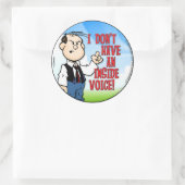 Sticker Rond Voix Intérieure (Sac)