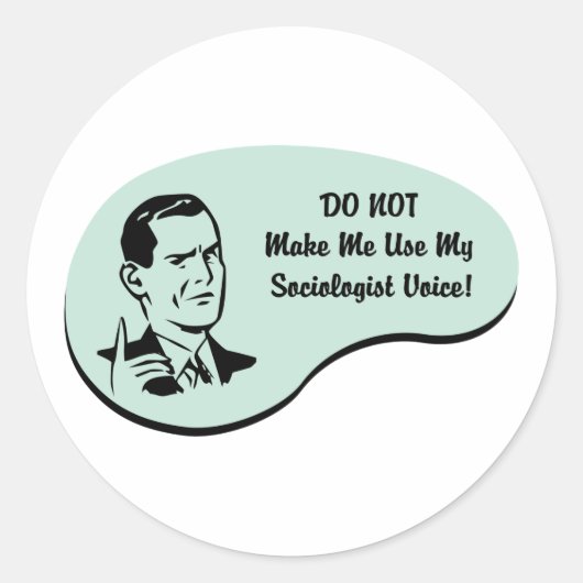 Sticker Rond Voix sociologue (Devant)