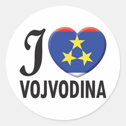 Sticker Rond Vojvodina Love (Devant)