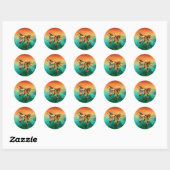 Sticker Rond Vol (Feuille)