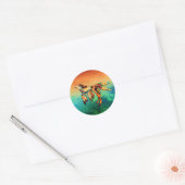 Sticker Rond Vol (Enveloppe)