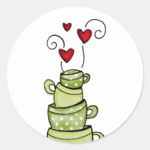 Sticker Rond vol25- empilé à la perfection