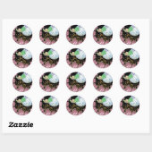 Sticker Rond Vol de nuit (Feuille)