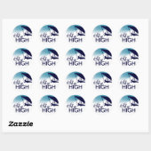 Sticker Rond vol plané en hauteur (Feuille)
