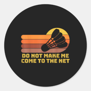 Sticker Rond Volant de badminton