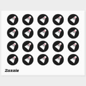Sticker Rond Volant de badminton (Feuille)