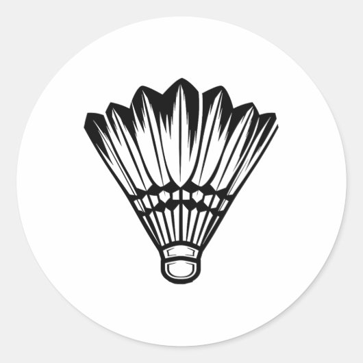 STICKER ROND VOLANT DE BADMINTON 4 (Devant)