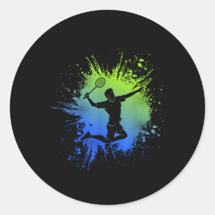 Sticker Rond Volant de badminton Enfants Jeunes Garçons