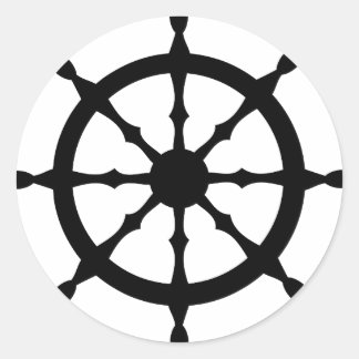 Sticker Rond volant du navire capitaine