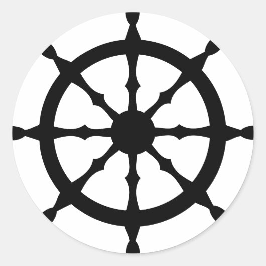 Sticker Rond volant du navire capitaine (Devant)