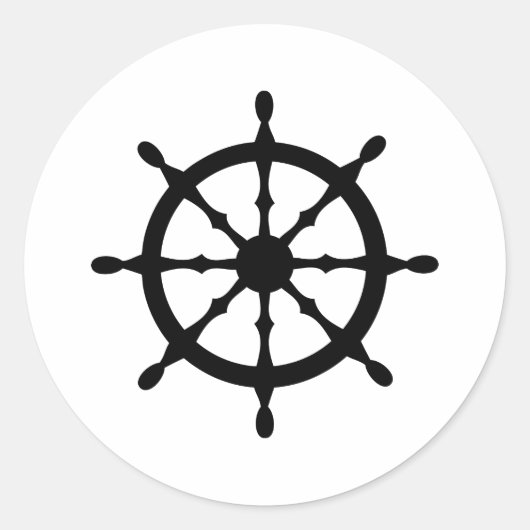 Sticker Rond volant du navire capitaine (Devant)