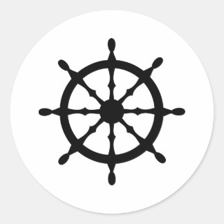 Sticker Rond volant du navire capitaine