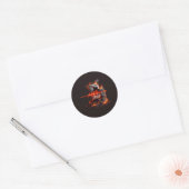 Sticker Rond Volcanic Pulse DJ (Enveloppe)