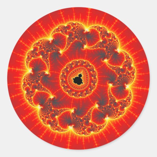 Sticker Rond Volcanique (Devant)