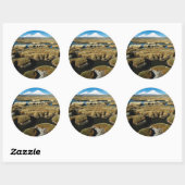 Sticker Rond Volcans Payachalas (Feuille)