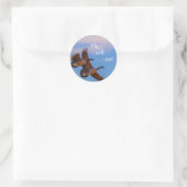 Sticker Rond vole avec moi ! (Sac)