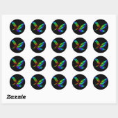 Sticker Rond Voler (Feuille)