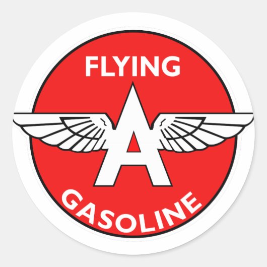 Sticker Rond Voler une version plate d'essence (Devant)