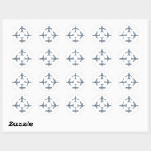 Sticker Rond Volet 4 (Feuille)