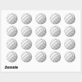 Sticker Rond Volley Ball (Feuille)