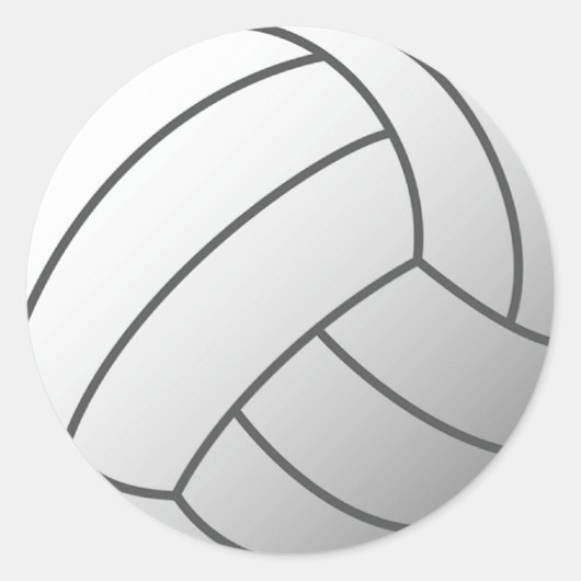 Sticker Rond Volley Ball (Devant)