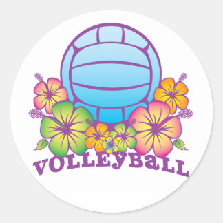 Sticker Rond Volley-ball de Blossom Beach