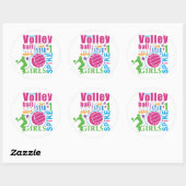 Sticker Rond Volley-ball de plage de Bourne (Feuille)