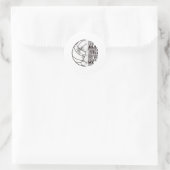 Sticker Rond Volley-ball dit (Sac)
