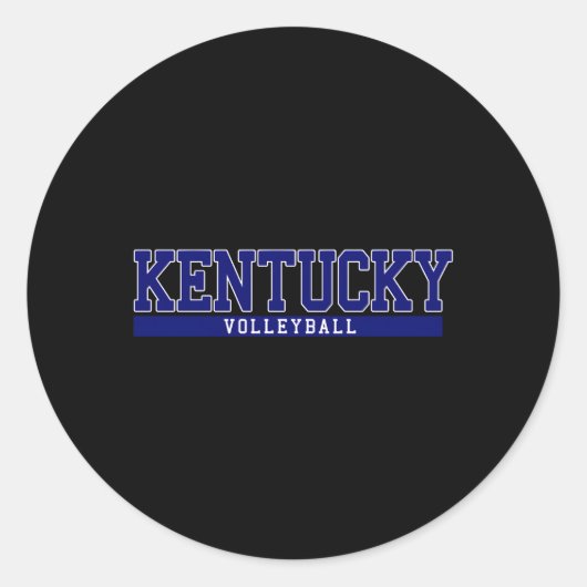 Sticker Rond Volley-ball du Kentucky (Devant)