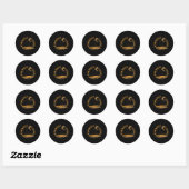 Sticker Rond Volley-ball Paradise (Feuille)
