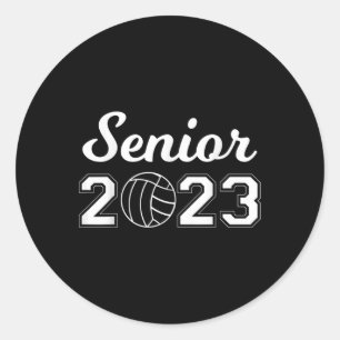 Sticker Rond Volley-ball senior