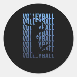 Sticker Rond Volley-ball Volley-ball