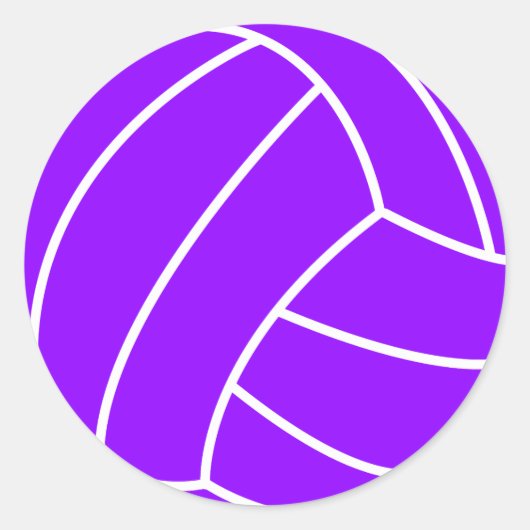 Sticker Rond Volley violet (Devant)
