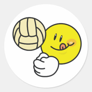 Sticker Rond Volleyball