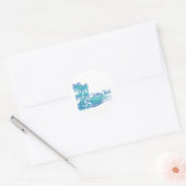 Sticker Rond VolleyChickWaver (Enveloppe)