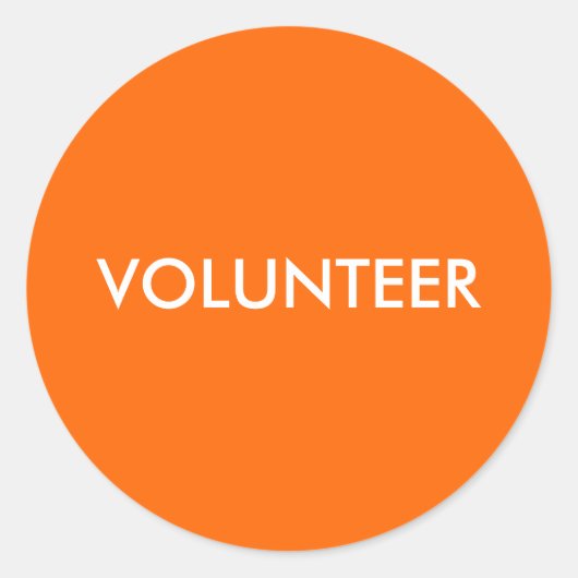 STICKER ROND VOLONTAIRE (Devant)