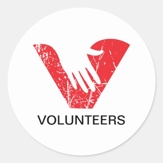 Sticker Rond Volontaires (Devant)