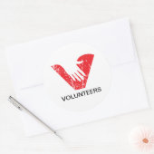 Sticker Rond Volontaires (Enveloppe)