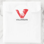 Sticker Rond Volontaires (Sac)