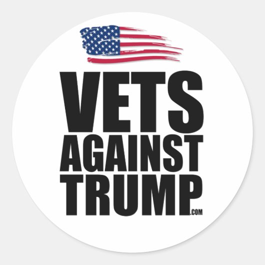 Sticker rond - Vols contre Trump (Devant)