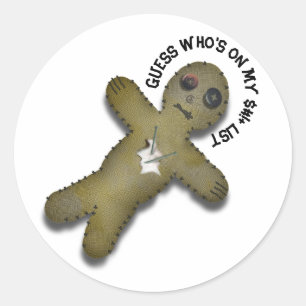 Sticker Rond Voodoo Anti-Valentin