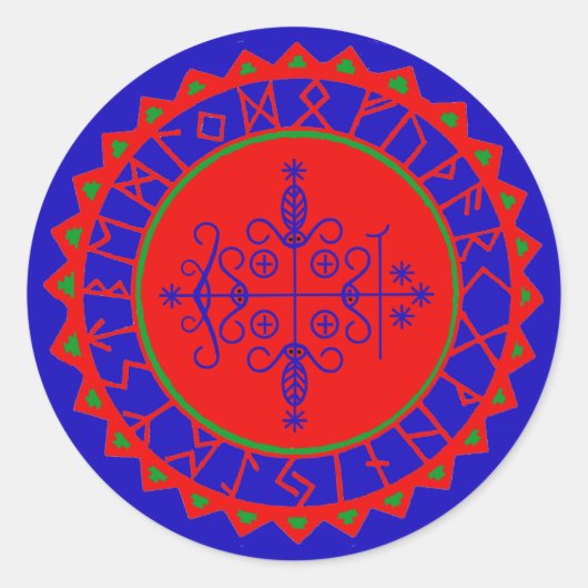 Sticker Rond VooDoo Magik - Papa Legba (Devant)