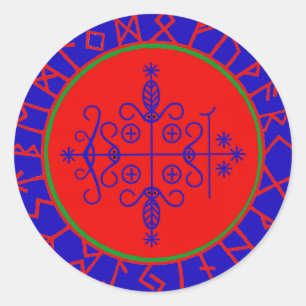 Sticker Rond VooDoo Magik - Papa Legba