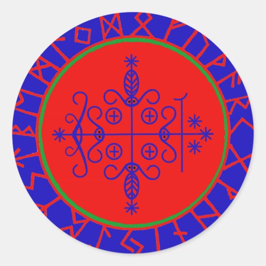 Sticker Rond VooDoo Magik - Papa Legba (Devant)