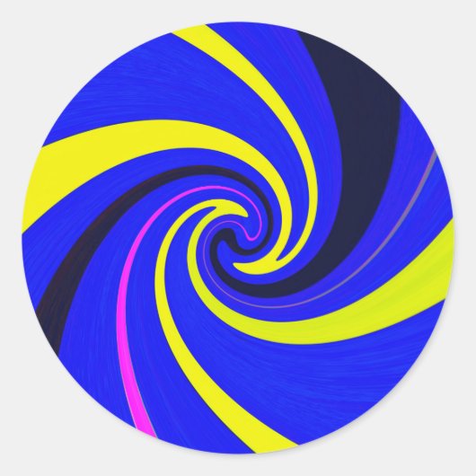 Sticker Rond Vortex bleu (Devant)